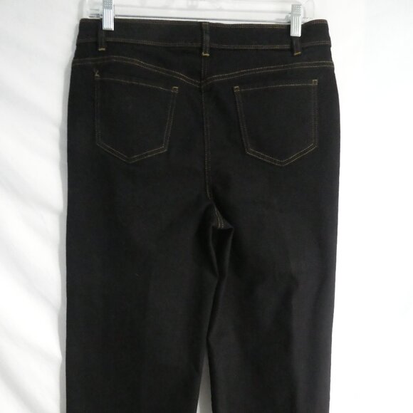 ALIA | size 12 | Black Denim With Contrasting Front and Back Stitching | NWOT - Picture 13 of 16